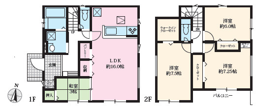 厚木市戸室6期の間取り