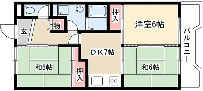 名古屋市南区大堀町　一棟マンションの間取り