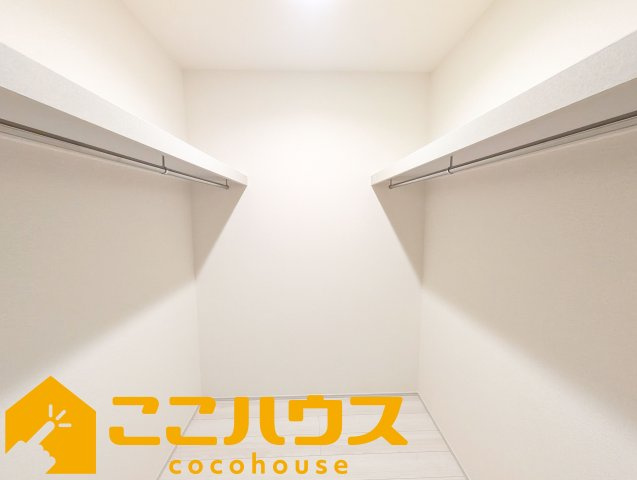 与那原町与那原　新築戸建て　全4棟　4号棟の収納|大容量のウォークインクローゼット