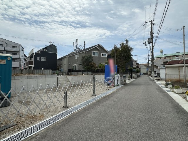 明石市太寺大野町新築戸建１号地の前面道路含む現地写真|2026年６月6日撮影