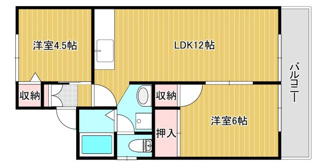 【間取り】 | クリヨン天理A