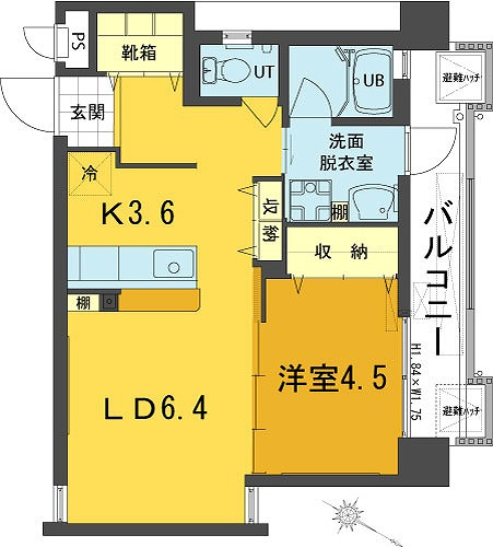 サザンリッチ若狭の間取り