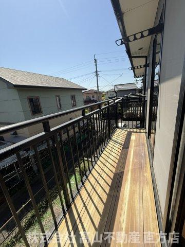 北九州市八幡西区木屋瀬４丁目のアパートのバルコニー