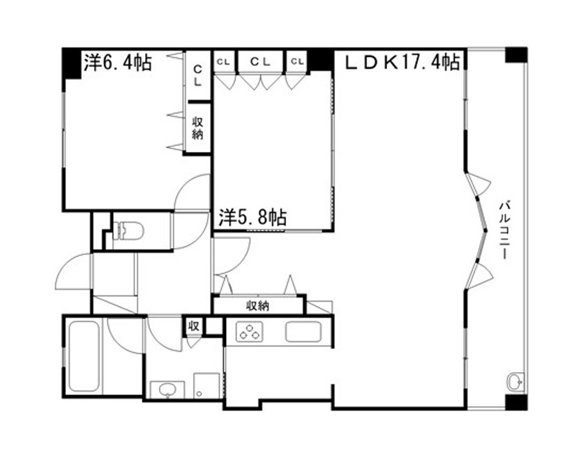 グラジオ北条口の間取り