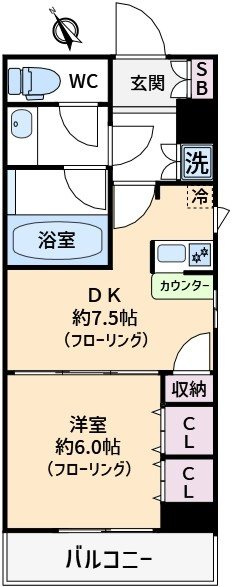 デュオ・スカーラ赤坂の間取り