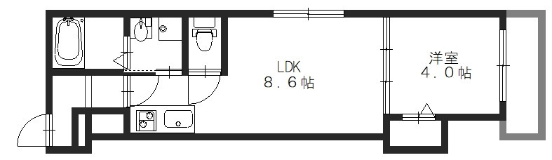 LEPUS御厨A棟の間取り