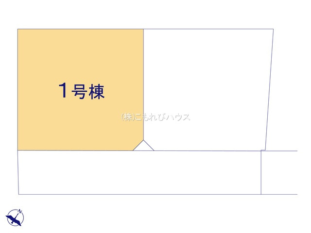 桶川市末広3丁目　6期　新築一戸建て　ブルーミングガーデン　01の区画図|1号棟