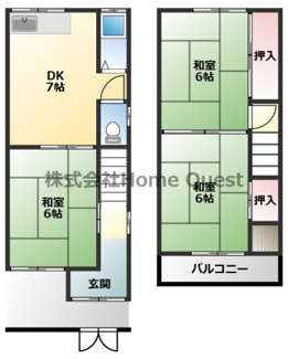 【間取り】 | 東山本新町2丁目貸家