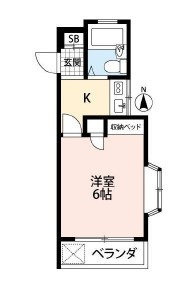 川越市大字吉田のアパートの間取り
