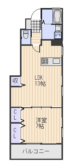 フレンド浜の間取り