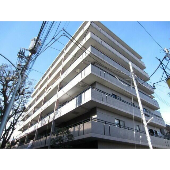 【外観】 | クレストフォルム高井戸南 | 鉄筋コンクリート造のがっちりとした建物。