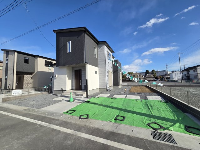 新築　太田市飯塚町第6期　5号棟の外観|現地写真　外観の別アングルです！
