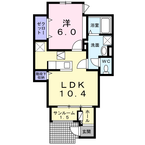 Ｈｉ－Ｒｏｓｅｔｔａ　Ａの間取り|間取図