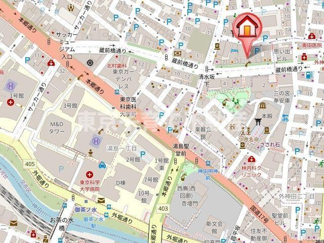 レジディア御茶ノ水の地図