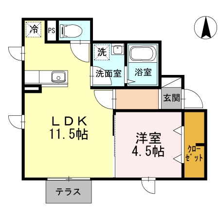 ウェールス多摩川の間取り