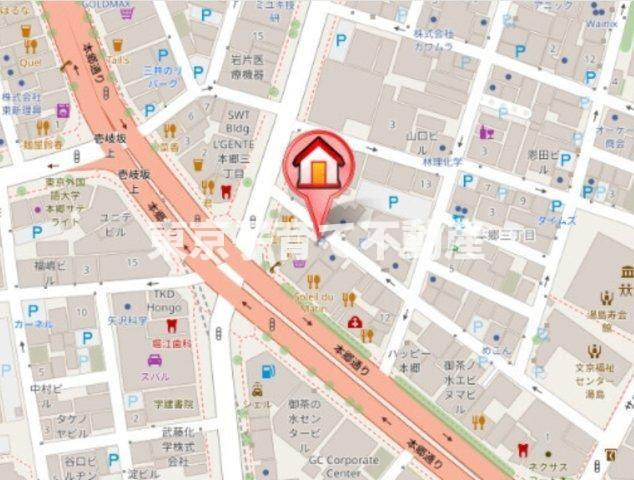 レジディア文京本郷Ⅲの地図