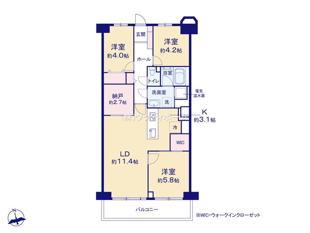 第1春日部サンハイツ　中古マンションの間取り