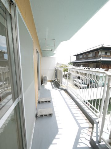 ハイデンス岡山のバルコニー|※写真は別の部屋のものです。