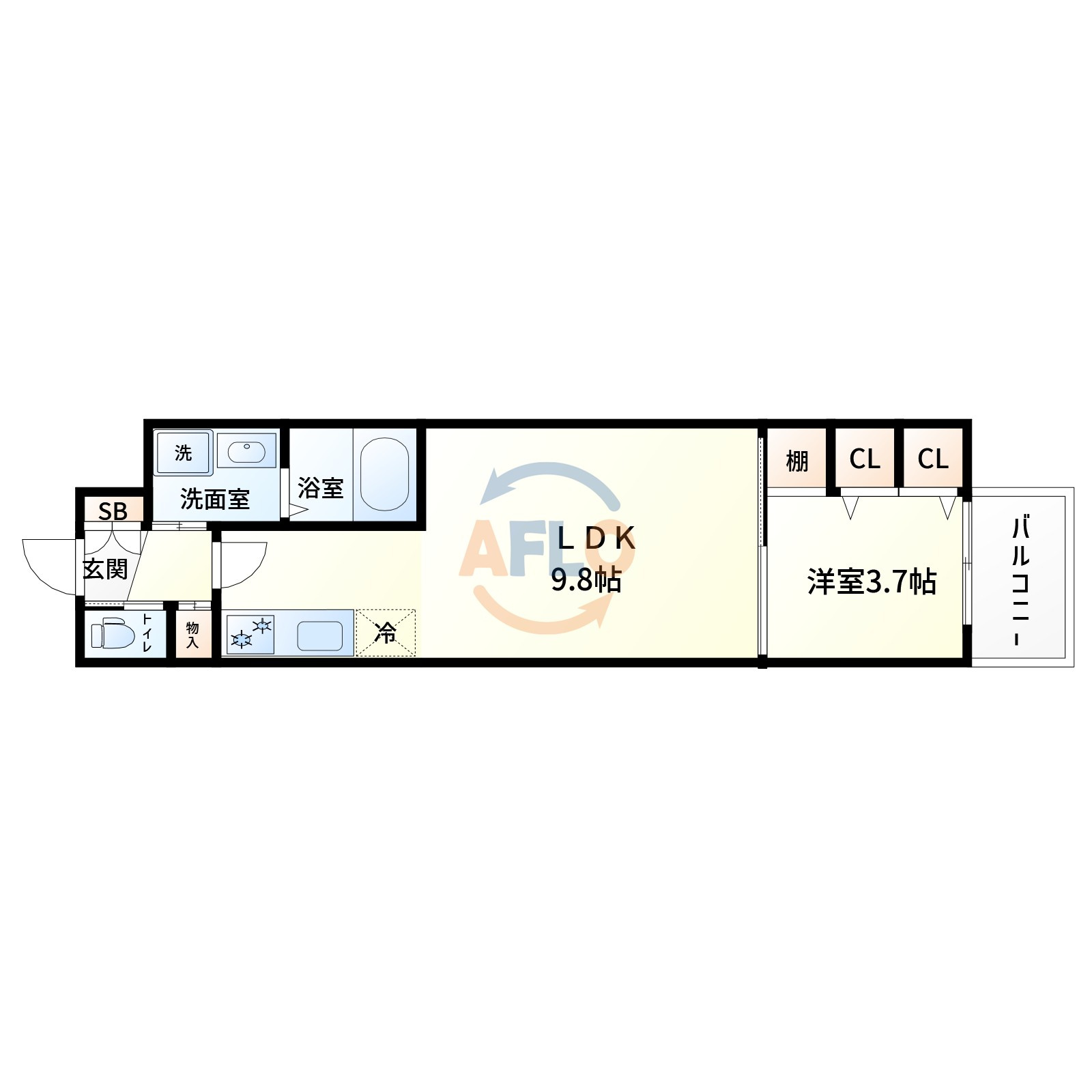 スプランディッド江坂DUEの間取り|スプランディッド江坂DUE　間取り