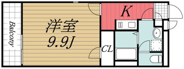 【間取り】 | レオネクストカーサKASAI 1