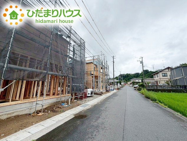いわき市好間町上好間第4　新築戸建　1号棟の前面道路含む現地写真|今から見たいも大歓迎！お気軽にお問い合わせください☆彡
