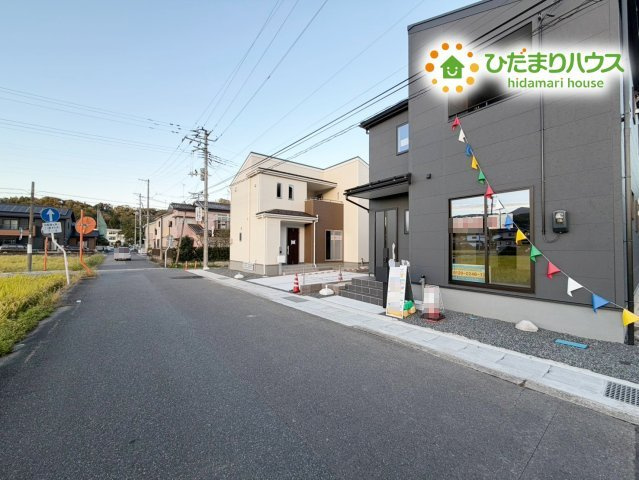 いわき市好間町上好間第4　新築戸建　1号棟の前面道路含む現地写真|今から見たいも大歓迎！お気軽にお問い合わせください☆彡