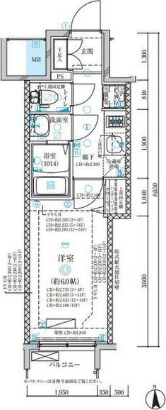 ディアレイシャス名古屋中村公園の間取り