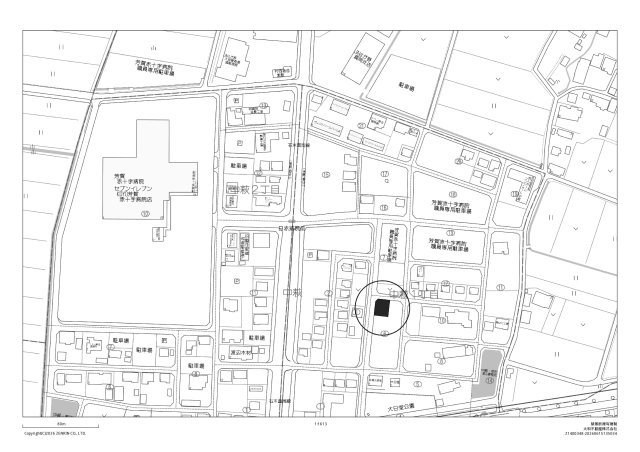 真岡市中萩一丁目6-5の地図