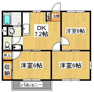 シティハイツＳＵＺＵＫＩ　Ⅱの間取り