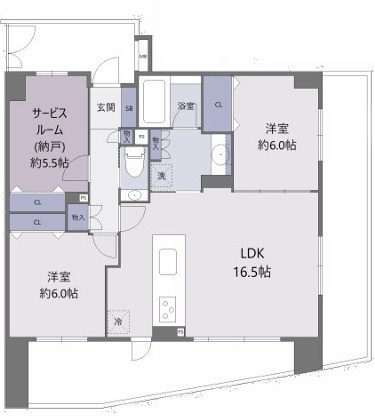 クレストフォルム上野グランステージの間取り