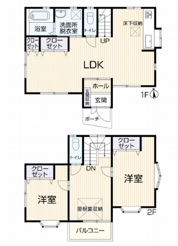 【間取り】 | 寒川町小谷2丁目　中古一戸建て | 寒川町小谷2丁目　中古一戸建て