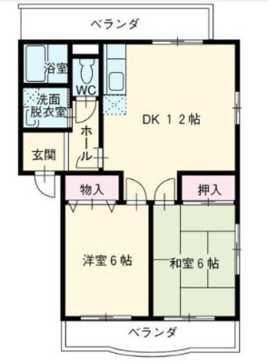 ボヌール 壱番館の間取り