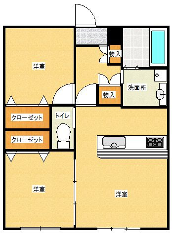 プレシャス長丘の間取り