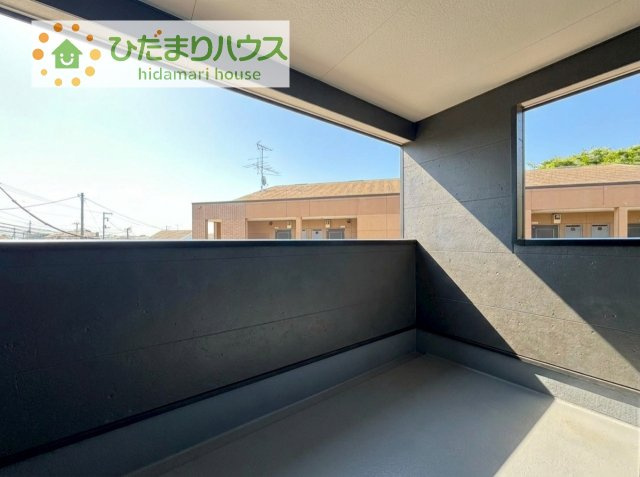 【バルコニー】 | 土浦市神立東第5　新築戸建　2号棟 | 広々としたバルコニー。お洗濯物もぜーんぶ干せちゃいます！！