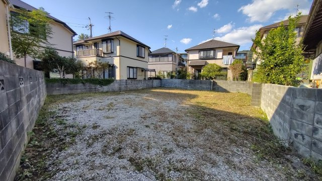 五月丘1丁目　建築条件無し土地の外観
