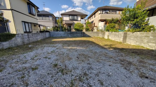 五月丘1丁目　建築条件無し土地の外観