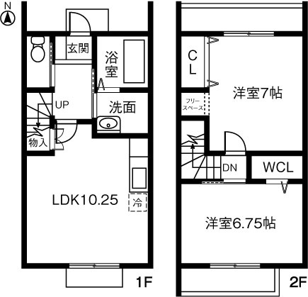 Ｋ・Ｕファミーユの間取り|間取り図