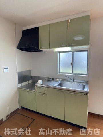 宮若市本城のアパートのキッチン