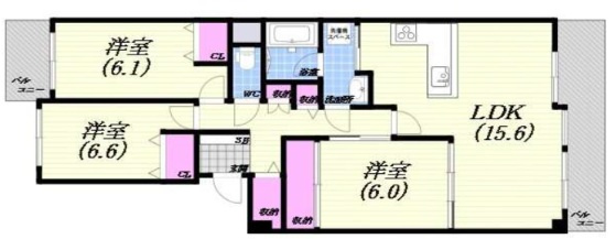 パークハイム芦屋翠ヶ丘20番地の間取り