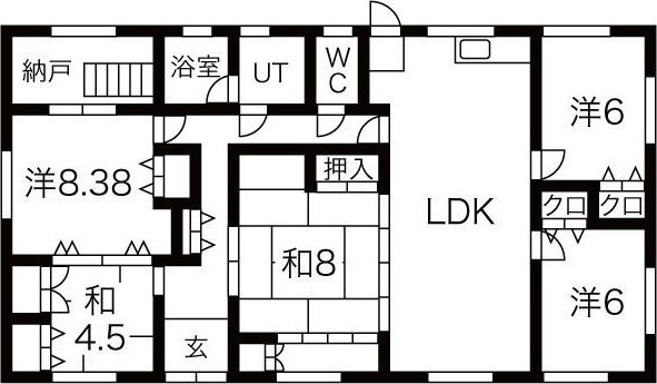 豊田市美里2丁目貸家の間取り