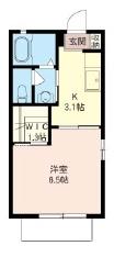 ジュネス栗原Ⅱの間取り