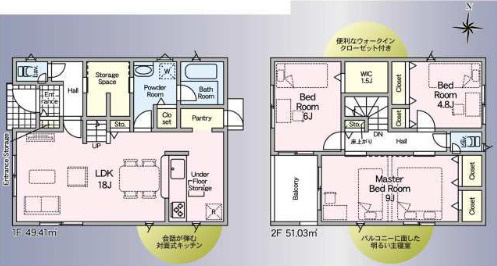 クレイドルガーデン周南市楠木第3の間取り