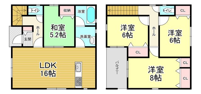 【間取り】 | クレイドルガーデン石巻市大街道北　第3