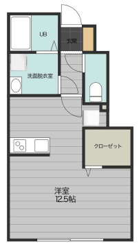 Claire　MOTOMACHIの間取り