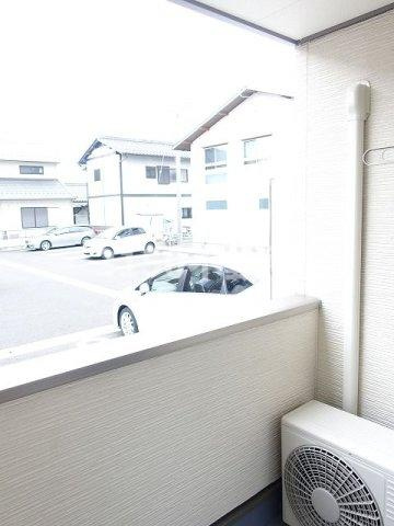 ハーベストＢのバルコニー|落ち着いた時間を過ごせるバルコニーです