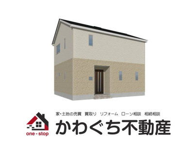 【外観パース】 | Cradle garden　山形市浜崎第４　１号棟 | ※外観パース