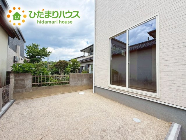 いわき市中岡町1丁目1期　新築戸建　1号棟の庭|お庭付物件になります！お庭遊びや、プールなどお子様も大喜び(^^)