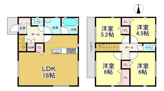 【間取り】 | クレイドルガーデン石巻市大街道北　第3