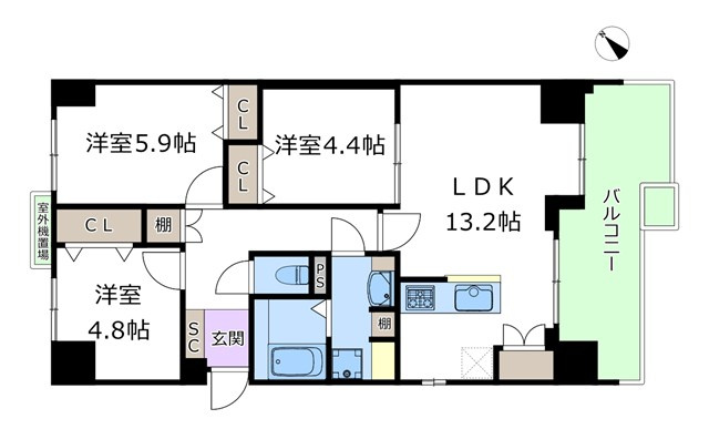 【間取り】 | 豊中野畑団地弐号棟 | エイブルにて取扱い可能な住宅ローンは、全部で10種類以上！お客様にピッタリの住宅ローンを当社のFPよりご案内させて頂きます。住宅ローンのご相談だけでも、お気軽にご相談下さいませ。