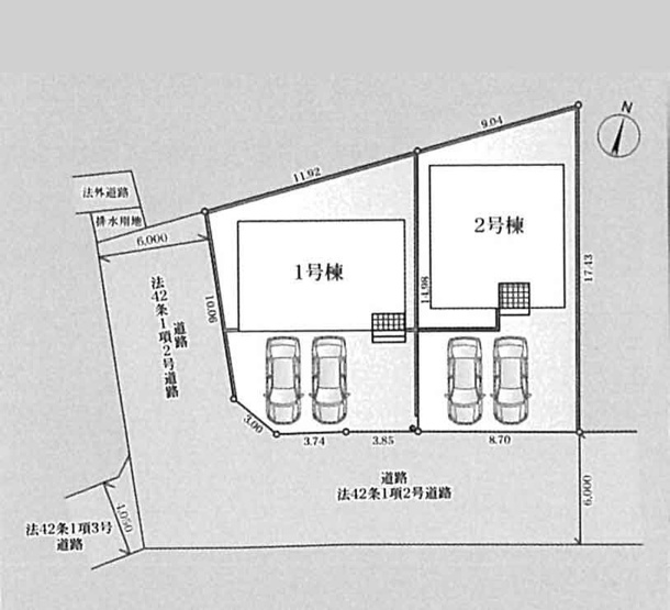 【区画図】 | 新築一戸建て「開成町中之名第17」